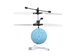 Bola Voadora Com Luzes Led Carregamento Usb Inteligente Brinquedo Para Crianças Azul