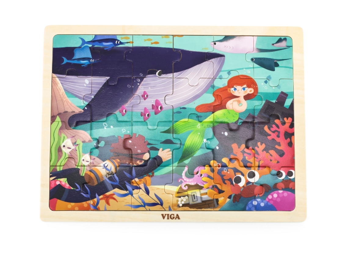 Puzzle de madeira de 24 peças Viga Mar