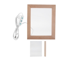 Laxiscreed Quadro De Fotos Com Luz Led, Decoração Com Corações E Lâmpada De Mesa Para Presentes