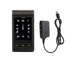 Telefone Móvel Laxiscreed De Duplo Ecrã Clamshell Com Resolução Hd De Fácil Utilização