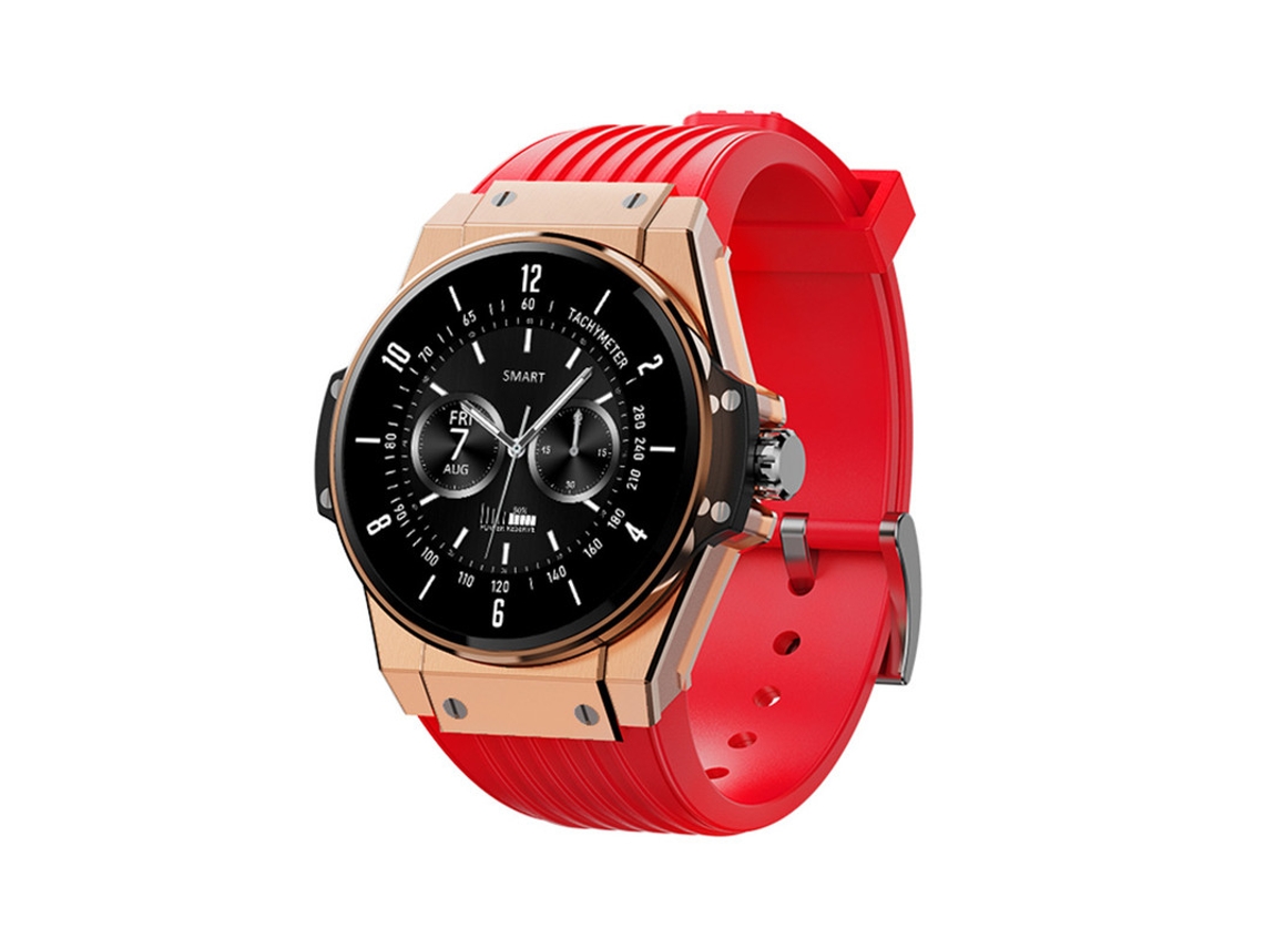 Smartwatch YIZHOOD Te424 30 Dias em Standby Ip68 À Prova de Água Vermelho
