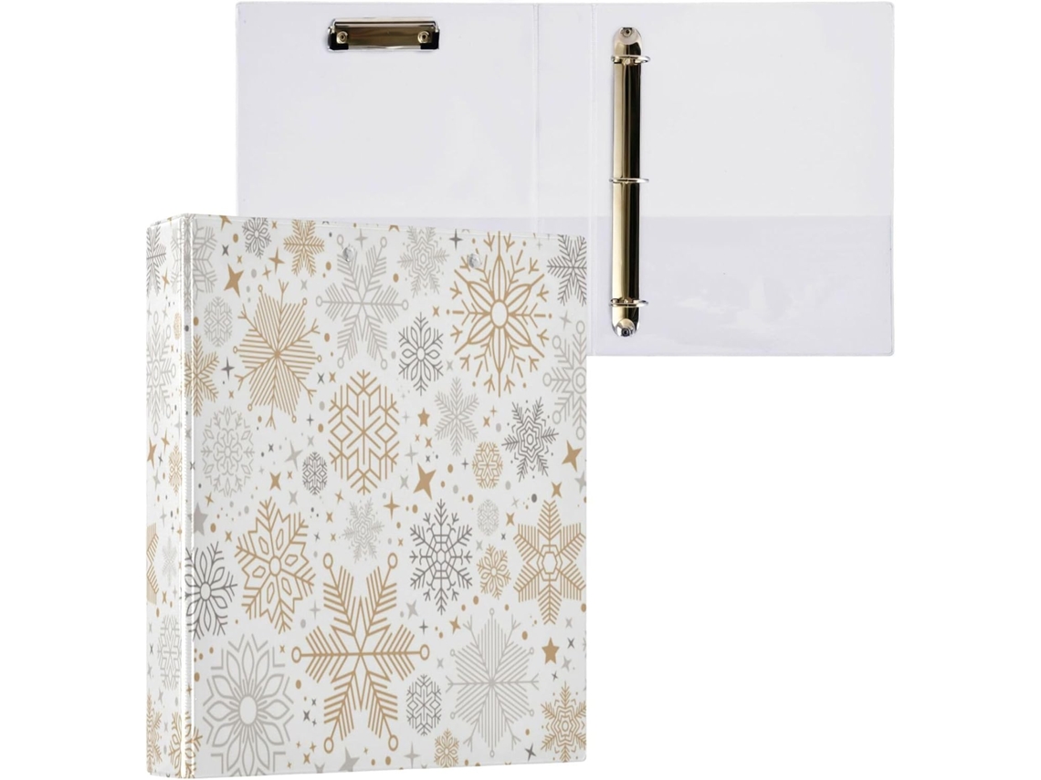 Conjunto de 1 1/2 Pastas 3 Argolas com Bolsos para Tamanho Carta (27,9 X 21,6 Cm), Capa Dura, Design (3,8 Cm)