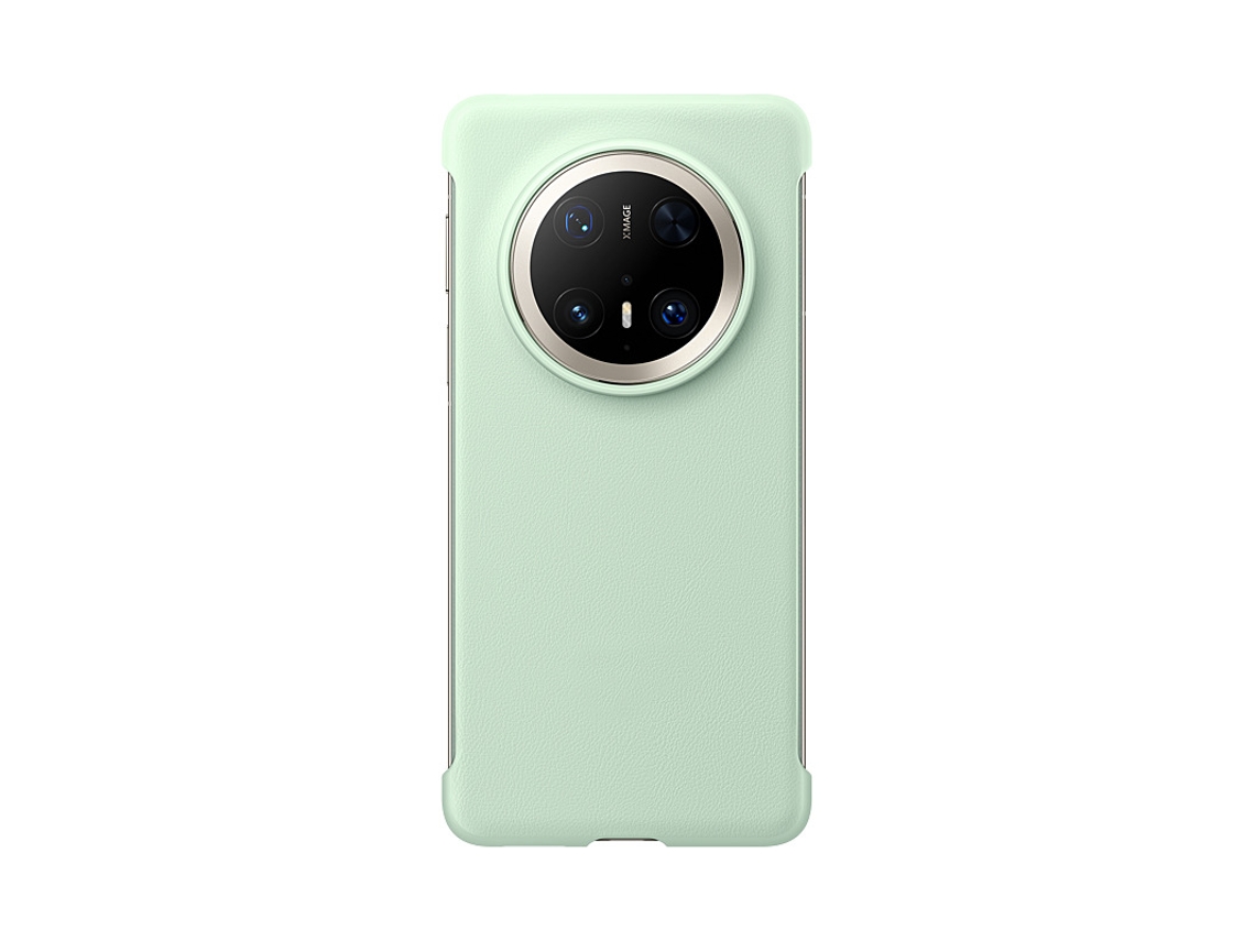 Capa Traseira Única Sem Moldura Em Couro Vegano (huawei Mate 70 Pro/70 Pro Verde Abeto)