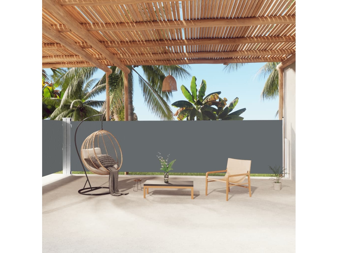 Vidaxl Toldo Lateral Retrátil 160x1000 Cm Antracite