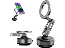 Suporte Magnético A Vácuo Para Telefone, Suporte Magnético Para Telefone, Suporte Para Telefone, Adesão Forte Automática 360 (preto)
