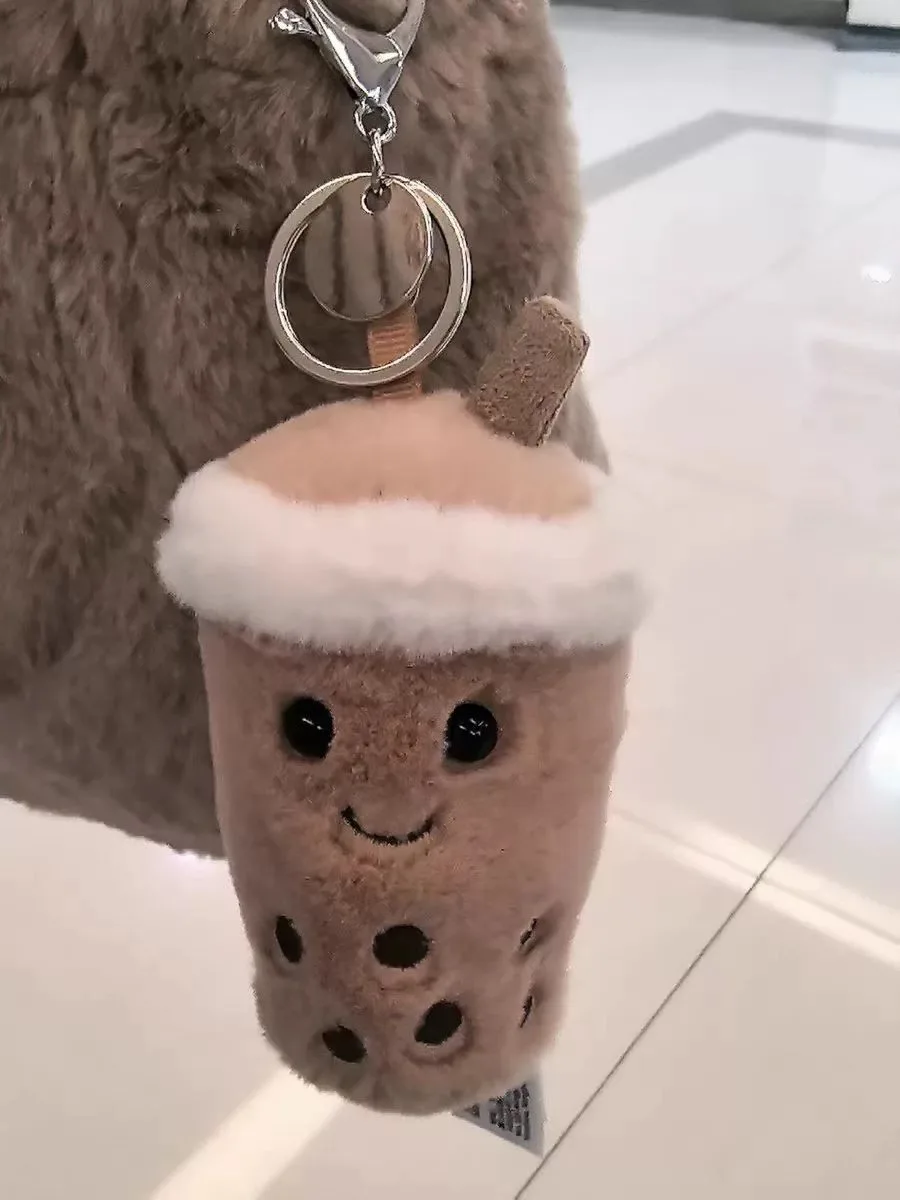 Chaveiro De Pelúcia Em Formato De Comida (bubble Tea) - Macio, Fofinho E Um Presente Adorável