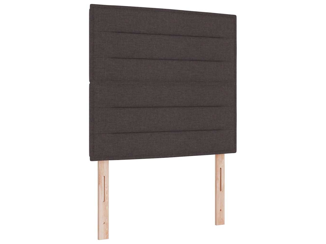 Cama Box com colchão castanho escuro 100x200 cm
