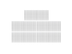 100 Bobinas Encadernação Espiral 19mm 48 Dentes 4:1 Capacidade 170 Folhas A4 Preto S/MARCA