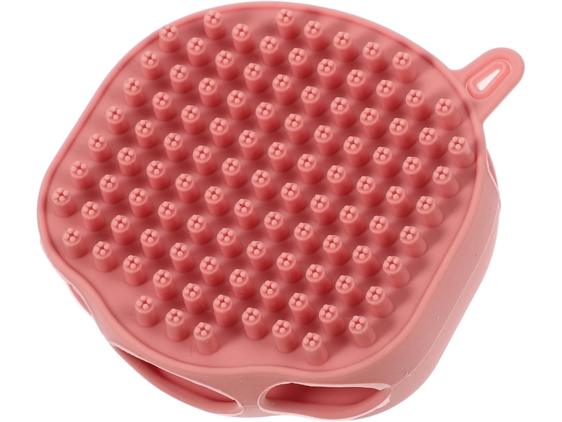 Escova De Banho Dupla Face Beaupretty Em Silicone Com Cabo, Esfoliante Corporal E Escova De Cabelo, Acessório Prático