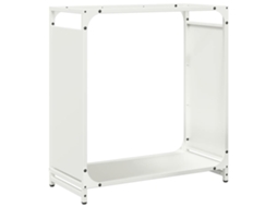Firewood Rack, Firewood Racks Vidaxl Branco Aço (60 X 28 X 65 Cm)