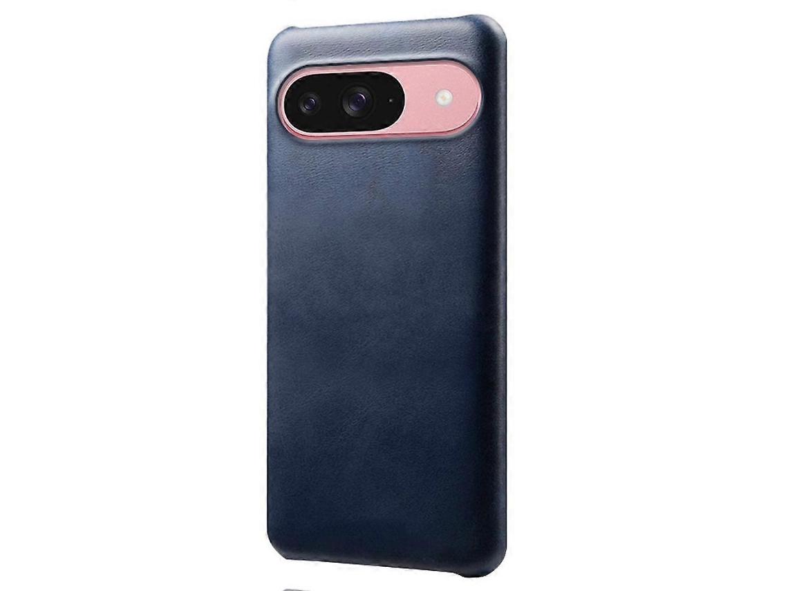 Capa Telemóvel Em Couro Pu E Pc Com Textura De Pele Para Google Pixel 10 / 10 Pro, Azul Elysve