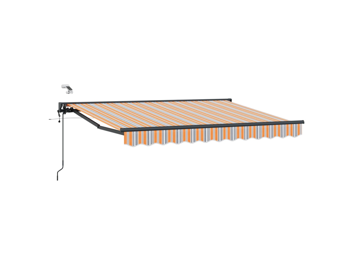Conjunto 1 Sombra Externa Vidaxl Azul Alumínio (3,5 X 2,5 M)