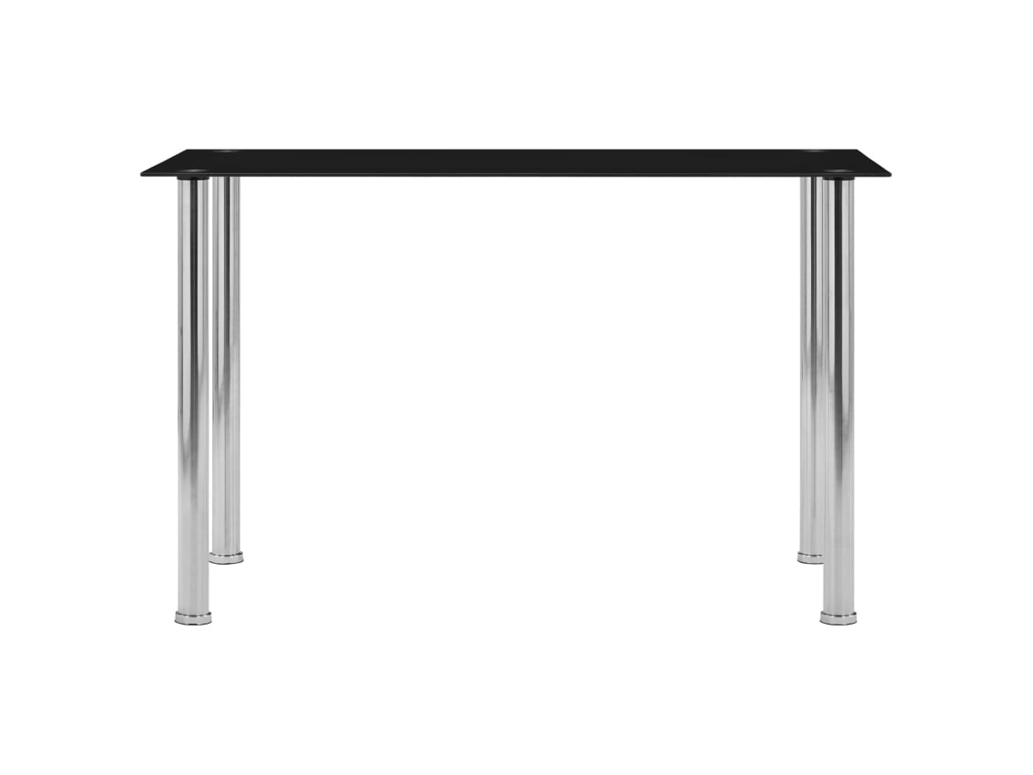 Mesa de Jantar 120x60x75 Cm Vidro Temperado Preto MAISON EXCLUSIVE