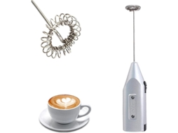Batidora Eléctrica De Mão Para Café Com Espuma Aço Inoxidável Mini Batidor De Ovos Multifuncional