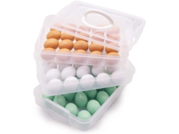 Recipientes Para Ovos Para Geladeira, Empilháveis, Camadas Removíveis Para Maior Capacidade, Design Transparente, Pp De Qualidade Alimentar