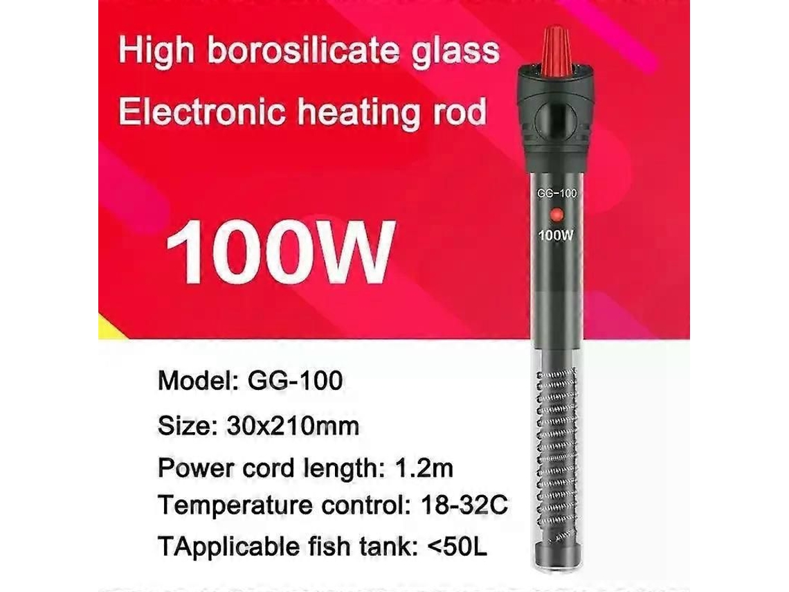 Aquecedor de Aquário Digital 25w a 500w com Termômetro e Controle Automático Temperatura Constante, À Prova Xplosão. GOKOCO