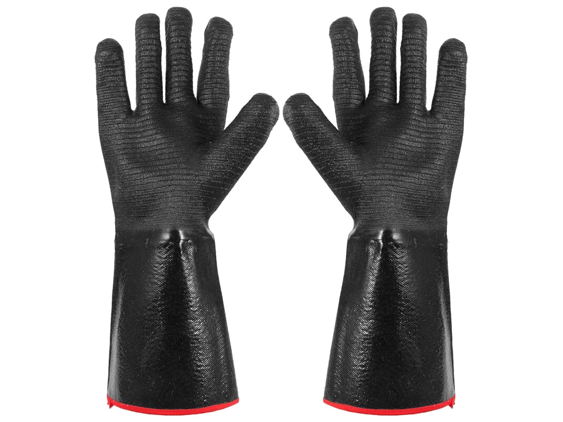 Luvas De Neoprene Pretas, Resistentes Ao Calor, Antiderrapantes E Laváveis.