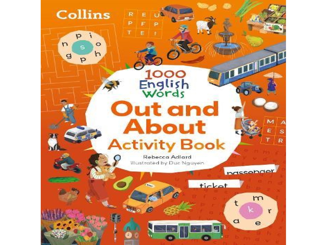 Livro Collins 1000 English Words Activity Book Out and about de HarperCollins Publishers (Inglês)