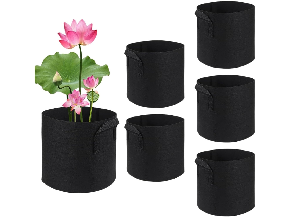 Kit de 6 Vasoss para Plantas Aquáticas para Jardinagem, Hidroponia, Aquários, Escritórios, Casas e Ambientes Internos CHABERLU