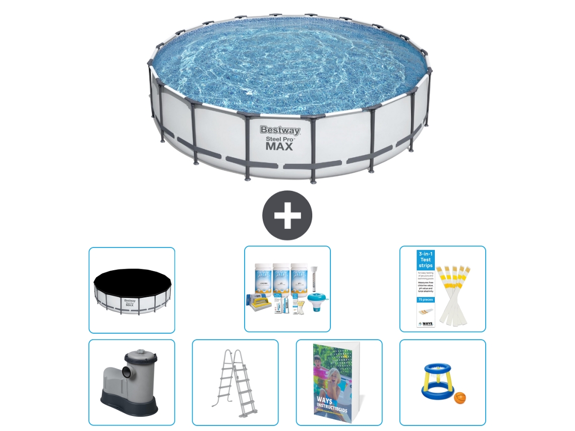 Bestway Piscina Bestway Steel Pro Max Redonda - 549x122 Cm - 8-peças S548