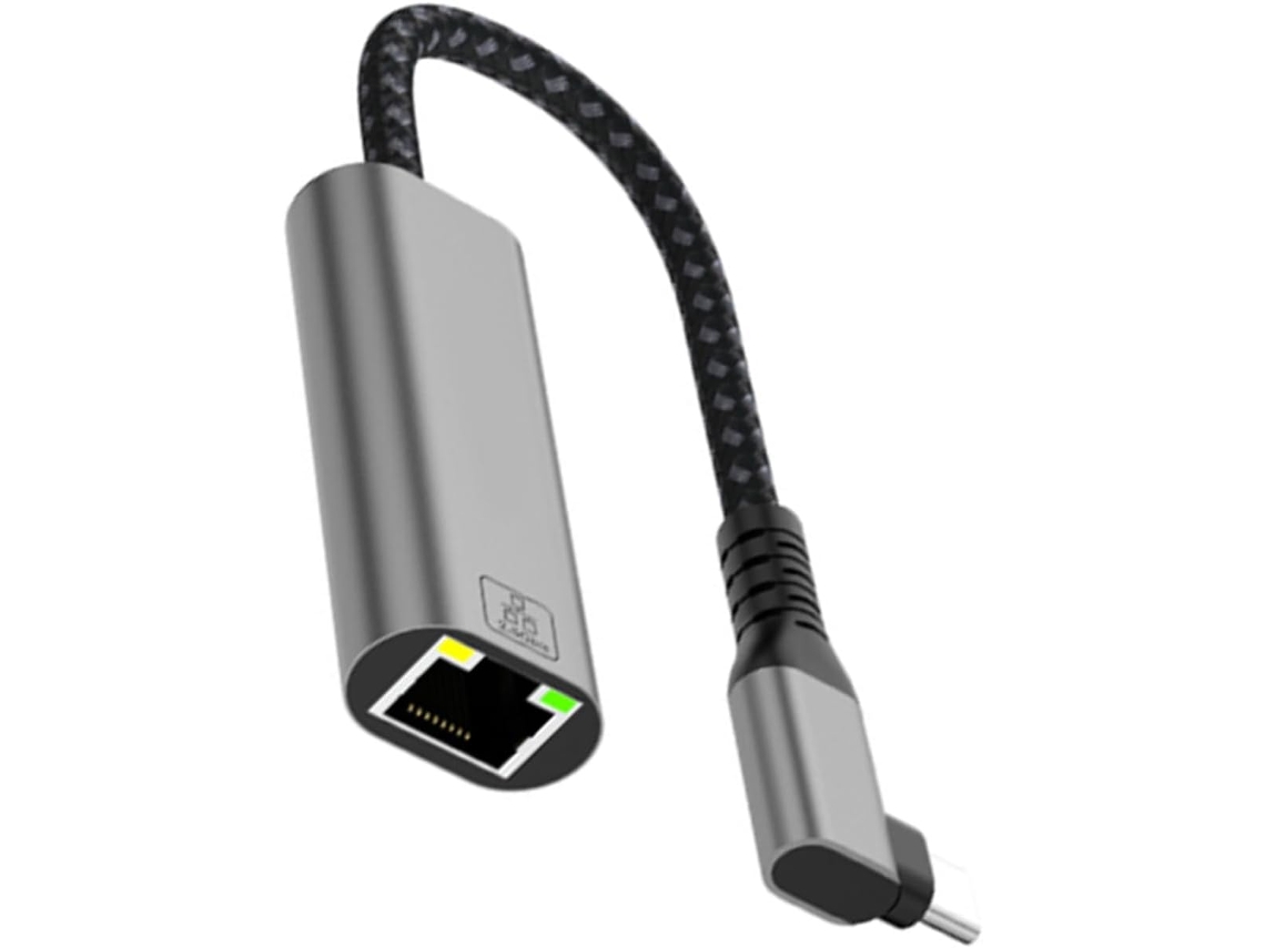Usb 3.0, De Rede Tipo C Para Rj45, Suporta Conector Angular 2,5 Gbps