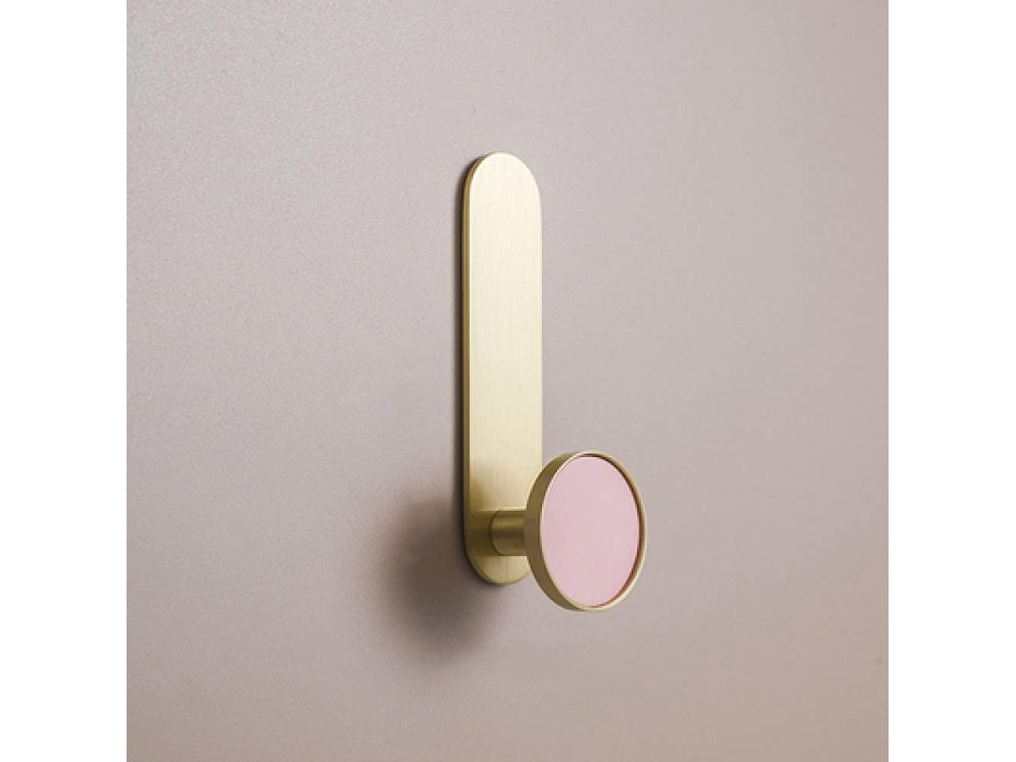 Gancho De Parede Dourado Para Casacos E Chapéus, Modelo 329, Da Lijucai, Em Latão.
