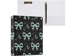 Pasta de 3 Argolas para Tamanho Carta , Organizador Redondas com Prancheta, Prancheta Materiai (27,9 X 21,6 Cm)
