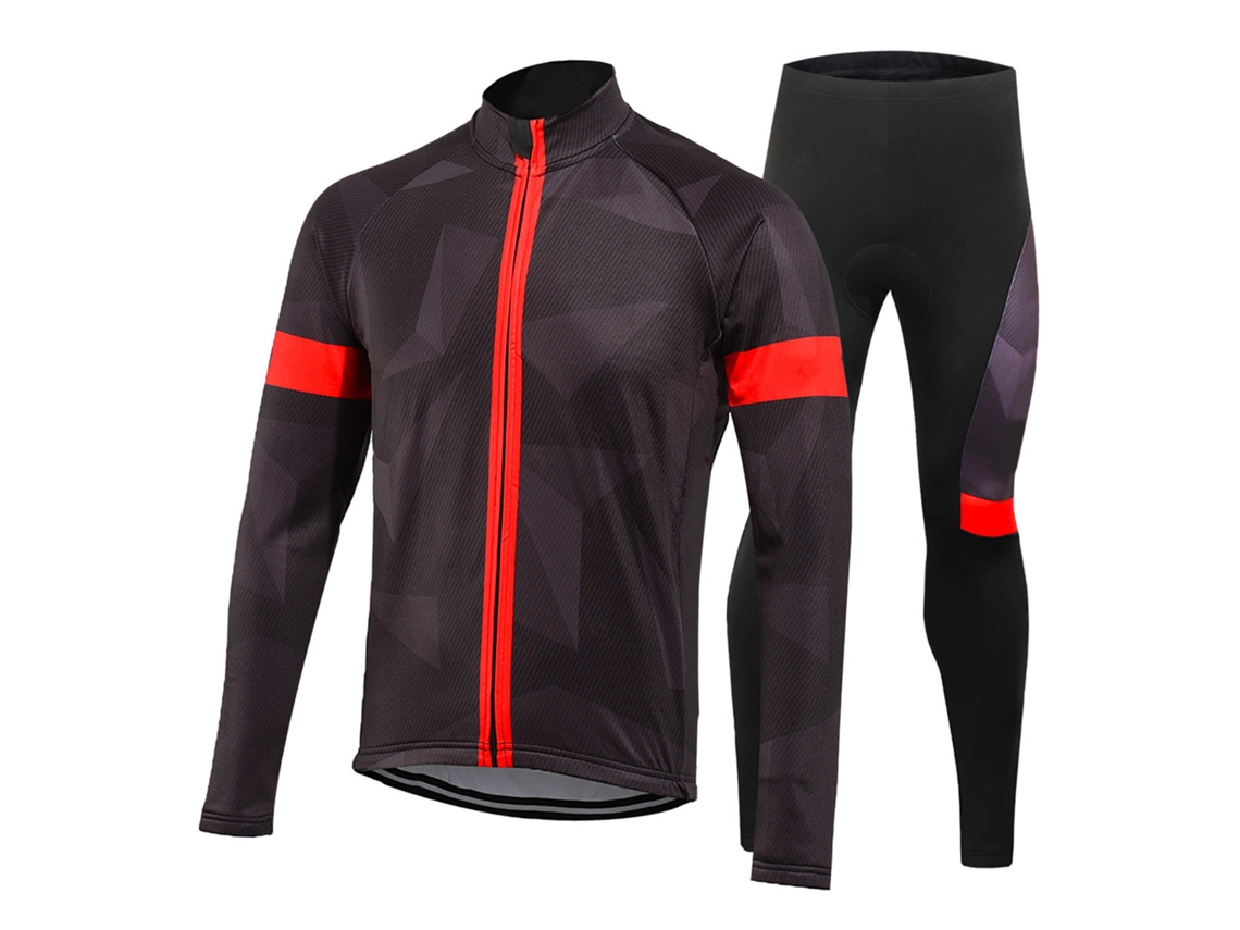Conjunto De Ropa De Ciclismo Para Hombre Invierno Polar Impermeable Con Jersey Y Pantalones Acolchados 3d