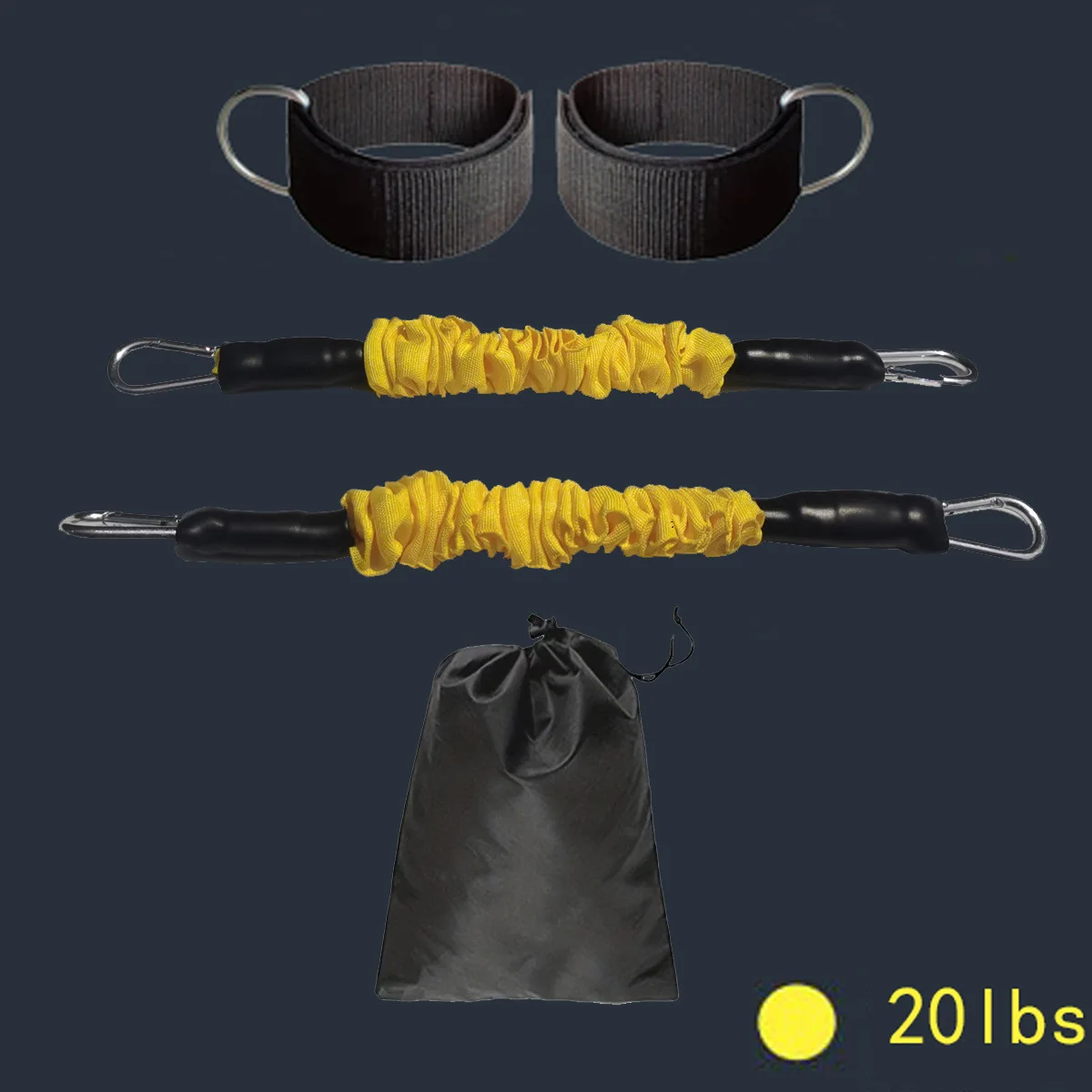 Faixa Elástica De Tornozelo Para Exercícios De Fitness E Ioga (amarela, 9 Kg).
