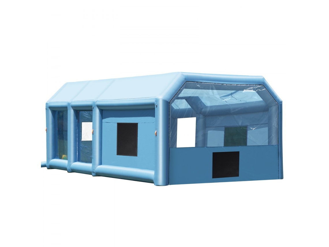 Cabine De Pintura Insuflável 10x6,4x4,5m Com 2 Sopradores, Filtros Duplos E Ventilação Tekmaquinas