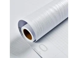 XYVONA Papel Autocolante Para Móveis De Madeira Branco, Impermeável, 40x300 Cm, Adesivo Para Escritório E Renovação De Móveis.