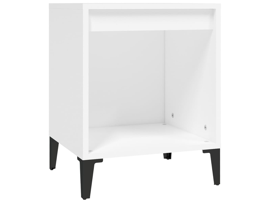 Mesa de Cabeceira 40x35x50 Cm Branco MAISON EXCLUSIVE