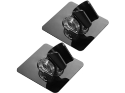 Suporte De Parede Genérico Ajustável Para Chuveiro 2 Peças, Em Abs E Pc Pretos, Resistente E Compatível Com A Maioria