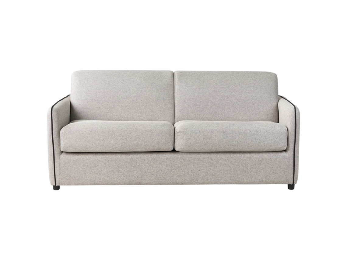 Sofá-cama BELIANI Ishoj De Tecido Cinzento Claro 176x96x80