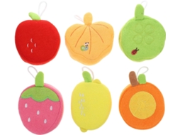 Conjunto De 6 Escovas Banho Healvian Com Aroma Frutas Para Bebês, Esponja Macia E Esfoliante Para Crianças Pequenas