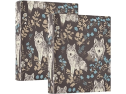 Lindo Aneis De Lobo Redondo Cinza 3, 8cm Com Camada de Bolsa, Embalagem Com 1 2, Material de Mesa, 200 Folhas