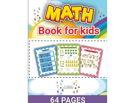 Livro Math Activity Book for Kids Math Activities for Kids, Math Book for Children de Laura Bidden (Inglês)