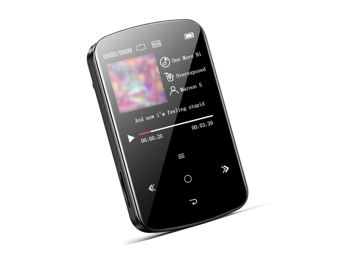 Reprodutor de Música Mp3 M9 com Tela Oled de 1,5 Polegadas Rádio Fm Gravação Suporta Cartão Tf