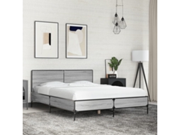 Vidaxl Estrutura De Cama 120x200 Cm Derivados Madeira/metal