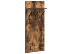 Conjunto 1 Armazenamento Montado Na Parede Vidaxl Castanho Derivados De Madeira (40 X 10 X 90 Cm)