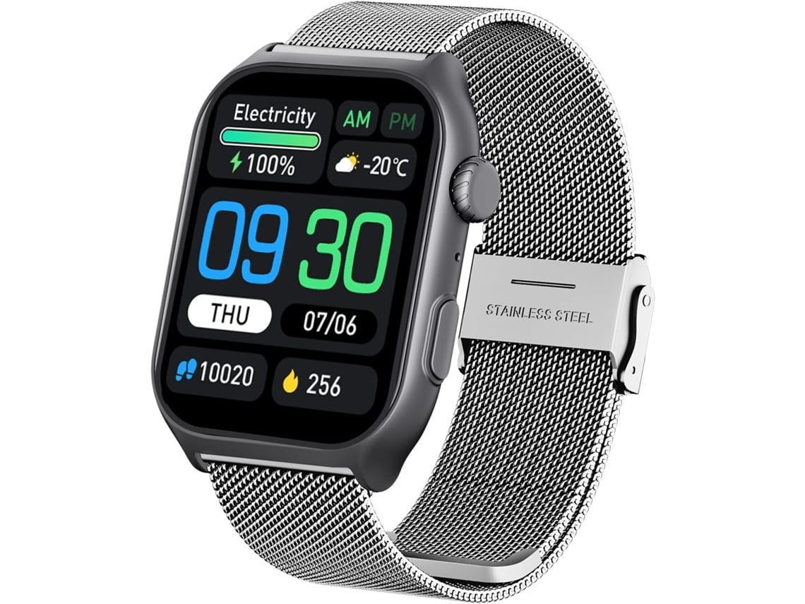 Smartwatch Para Mulheres 2.0 Ip68 À Prova Dágua Fitness Bluetooth Frequência Cardíaca/sono/pressão/monitor De Passos Android E Ios Mais Yunzii