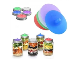 2026 5pcs Tampa Fermentador Airlock Sem Água Tampa Larga Silicone Anéis Metal Jars Ybn
