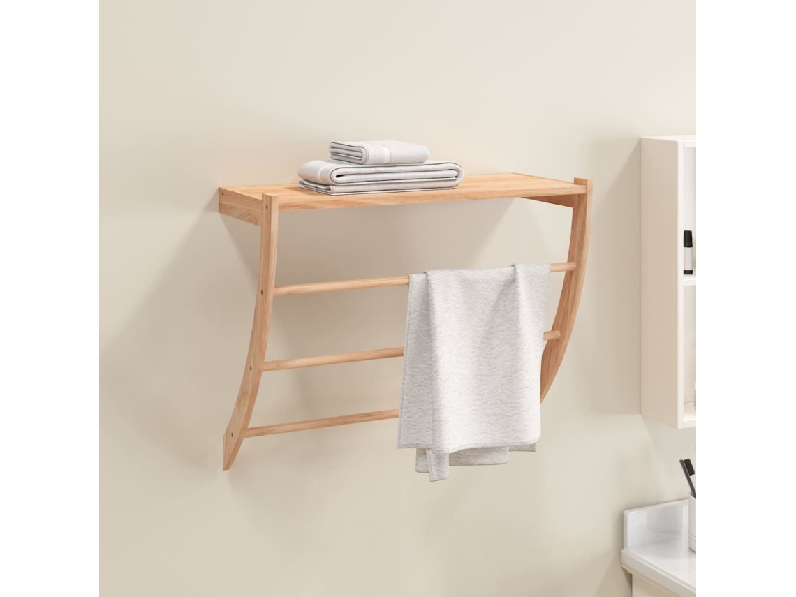 Toalheiro 60x25,5x49 Cm Madeira De Nogueira Maciã§a DKD HOME DECOR