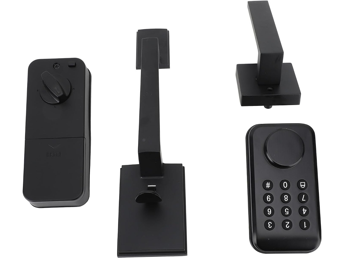 Fechadura Digital Sem Chave Com Trinco, Teclado Eletrônico E Maçaneta.