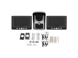 Laxiscreed Porteiro Video Inteligente Com Dois Monitores, Alta Compatibilidade E Fácil Instalação