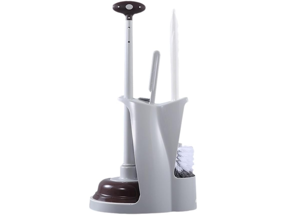Conjunto De Escova Sanitária Com Pedestal Para Banheiro, Cantos Difíceis De Limpar, Suporte Para Esc Gokoco