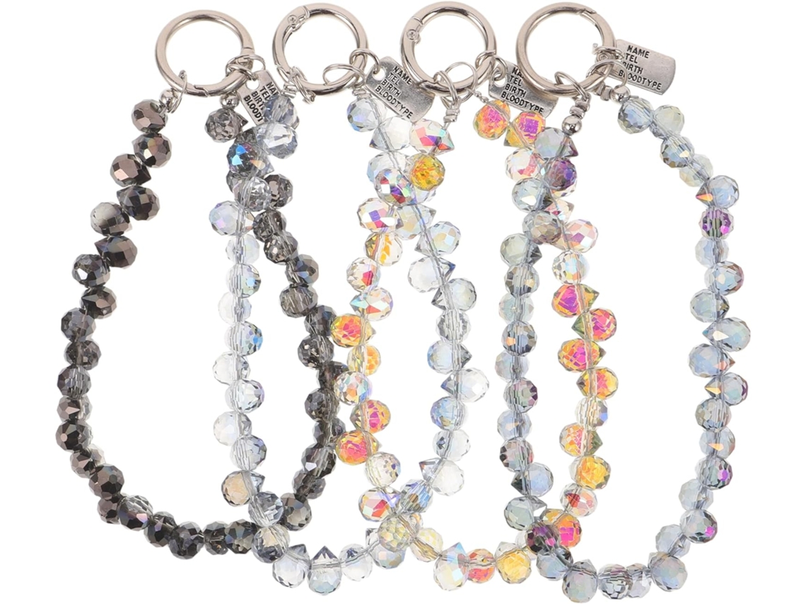 Conjunto de 4 Pingentes de Cristal para Celular SFUSHOS