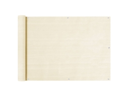 Lovely Home Tela Toldo de Varanda 75X600 Cm Pead Cor Creme