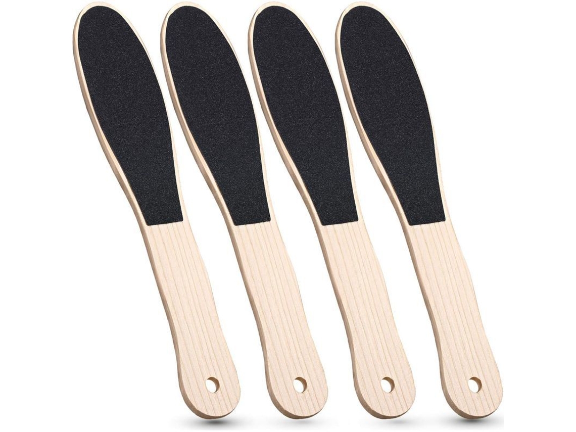 Linjou 4 Pisos Lixador de Pé para Pele Dura, Raspador de Pé de Duas Faces Remove Calos