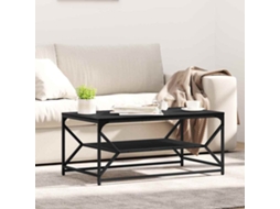Vidaxl Mesa De Centro Carvalho Preto 90 X 50 X 40 Cm